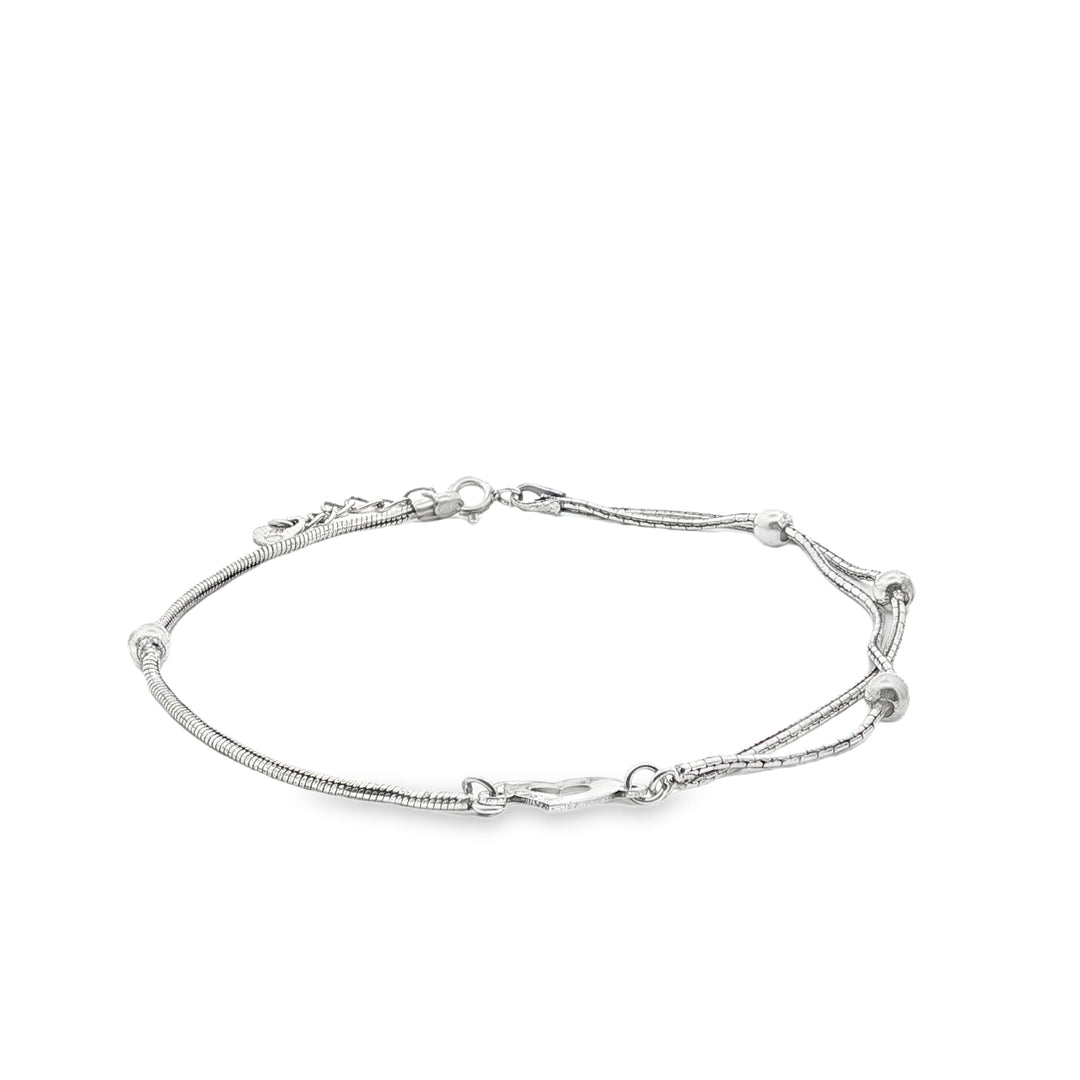 Madhuban 925 Sterling Silver Anklets with Adjustable Length