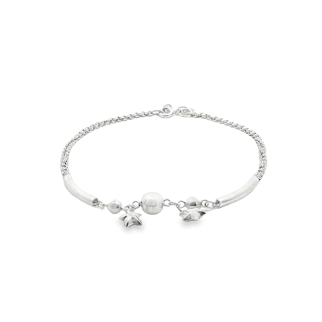 925 Sterling Silver Anklets with Adjustable Length