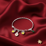 Load image into Gallery viewer, One Pair Bloom Kids 925 Silver Bracelet (Age Group: Newborn to 3 years)