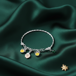 Load image into Gallery viewer, One Pair Bloom Kids 925 Silver Bracelet (Age Group: Newborn to 3 years)