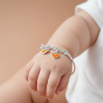 Load image into Gallery viewer, One Pair Bloom Kids 925 Silver Bracelet (Age group: Newborn to 3 years)