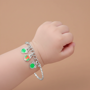 One Pair Bloom Kids 925 Silver Bracelet (For: Newborn to 3 Years)