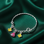 Load image into Gallery viewer, One Pair Bloom Kids 925 Silver Bracelet (For: Newborns to 3 years)