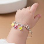 Load image into Gallery viewer, One Pair Bloom Kids 925 Silver Bracelet (For: Newborns to 3 years)