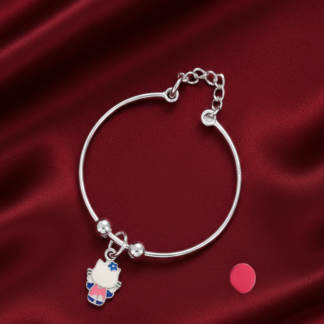 One Pair Bloom Kids 925 Silver Bracelet (Age group: Newborn to 3 years)