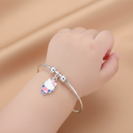 Load image into Gallery viewer, One Pair Bloom Kids 925 Silver Bracelet (Age group: Newborn to 3 years)