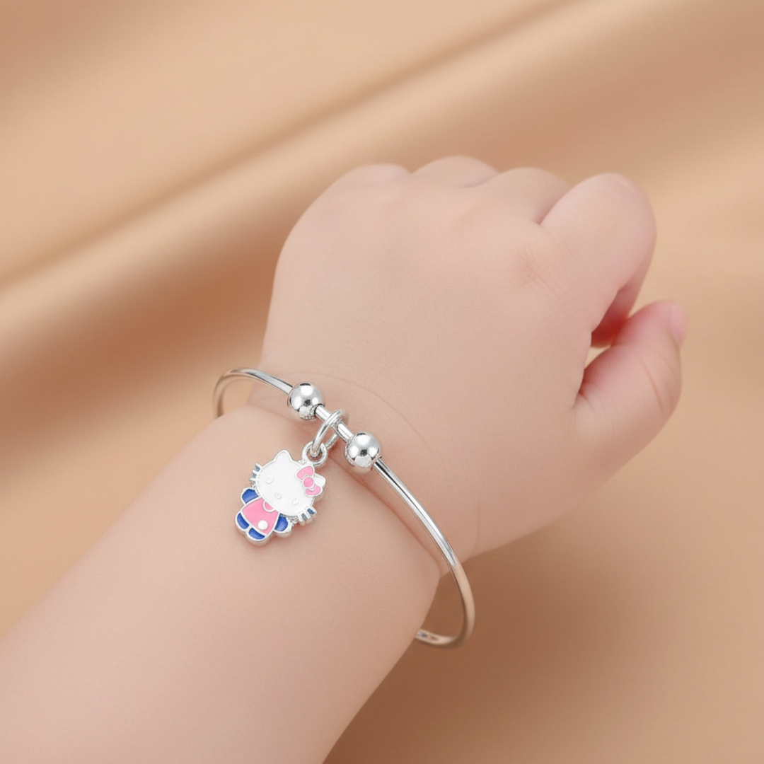 One Pair Bloom Kids 925 Silver Bracelet (Age group: Newborn to 3 years)