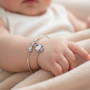 One Pair Bloom Kids 925 Silver Bracelet (Age group: Newborn to 3 years)