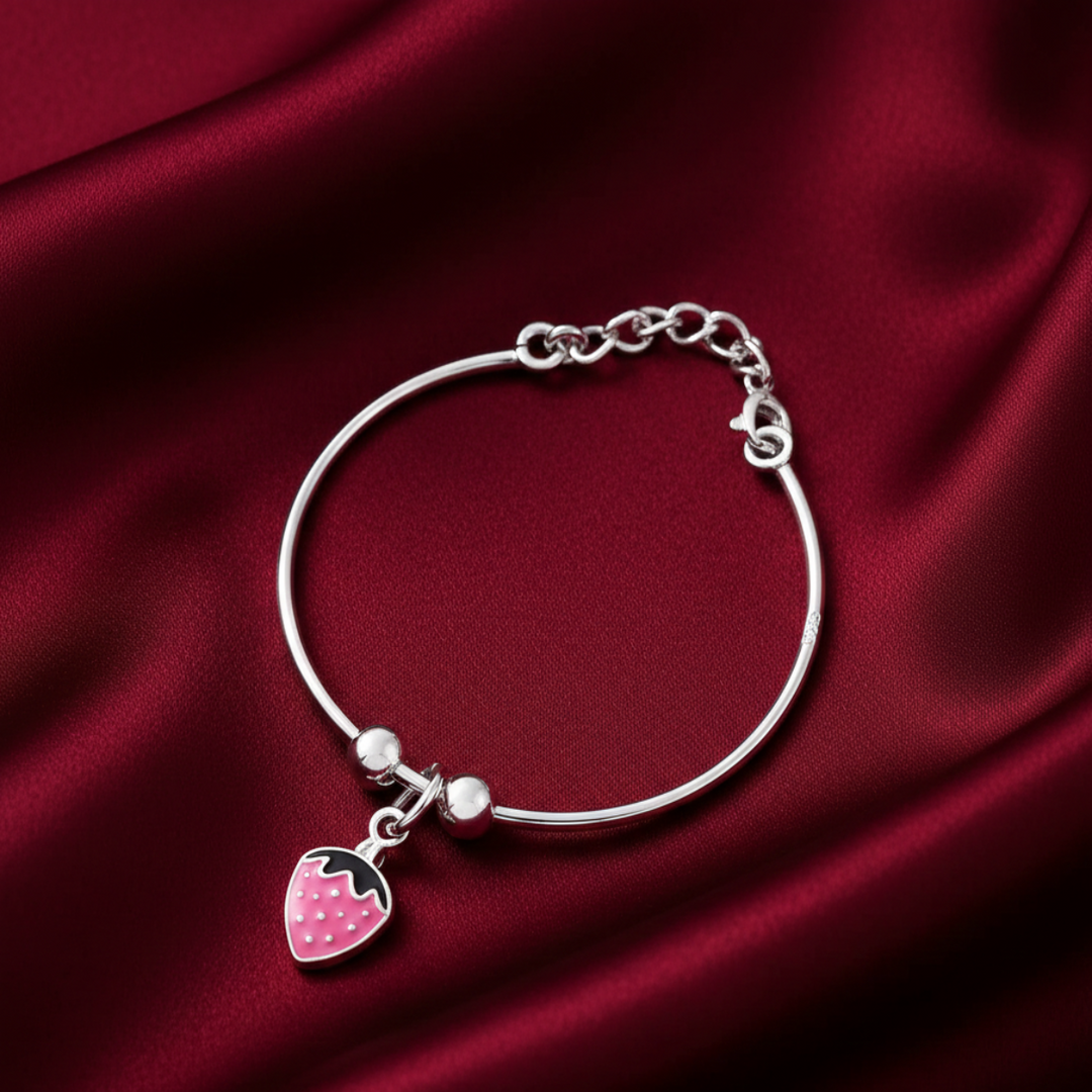 One Pair Bloom Kids 925 Silver Bracelet (Age group: Newborn to 3 years)