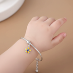 Load image into Gallery viewer, One Pair Bloom Kids 925 Silver Bracelet (Age Group: Newborns to 3 years)