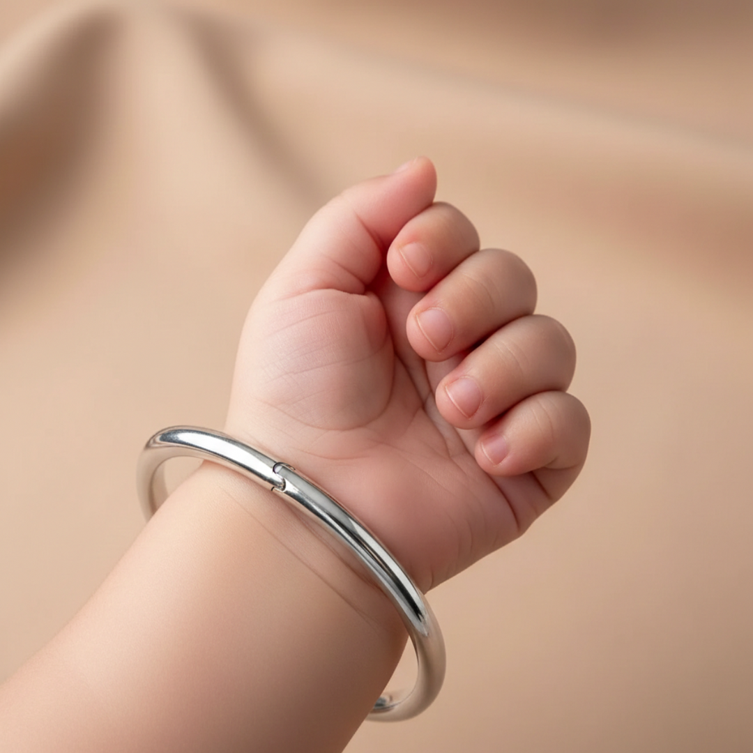 One Piece Bloom Kids 925 Silver Baby Bracelet (Age Group: Newborns to 2 years)