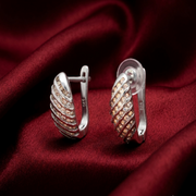 Stylish 925 Sterling Silver Hoop Earrings For Women