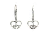 Load image into Gallery viewer, Stylish 925 Sterling Silver Heart Shape Hoop Earrings For Women