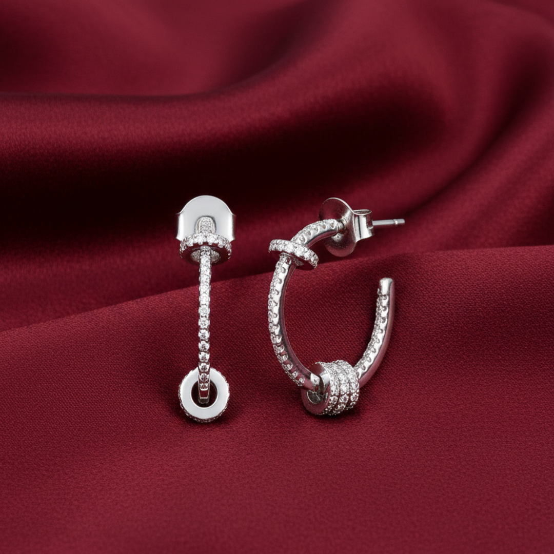 Classic Motion Bali 925 Sterling Silver Earrings