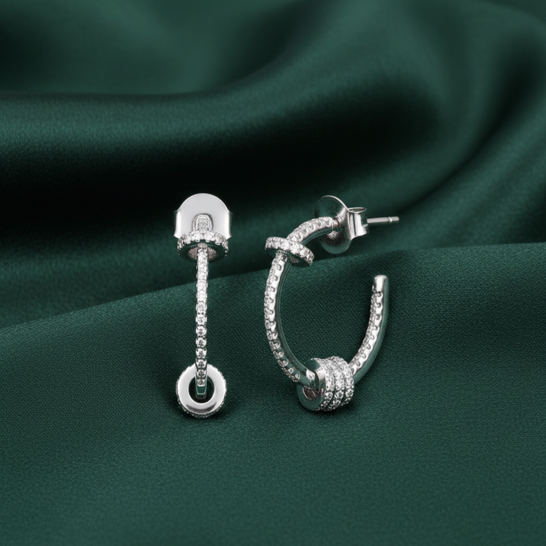 Classic Motion Bali 925 Sterling Silver Earrings