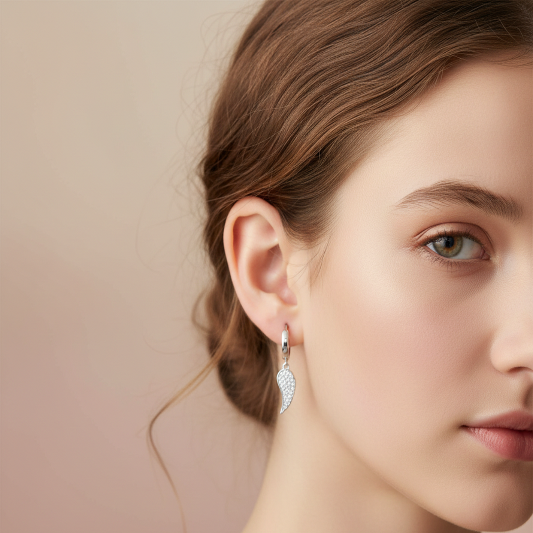 Angel Wings 925 Silver Earrings