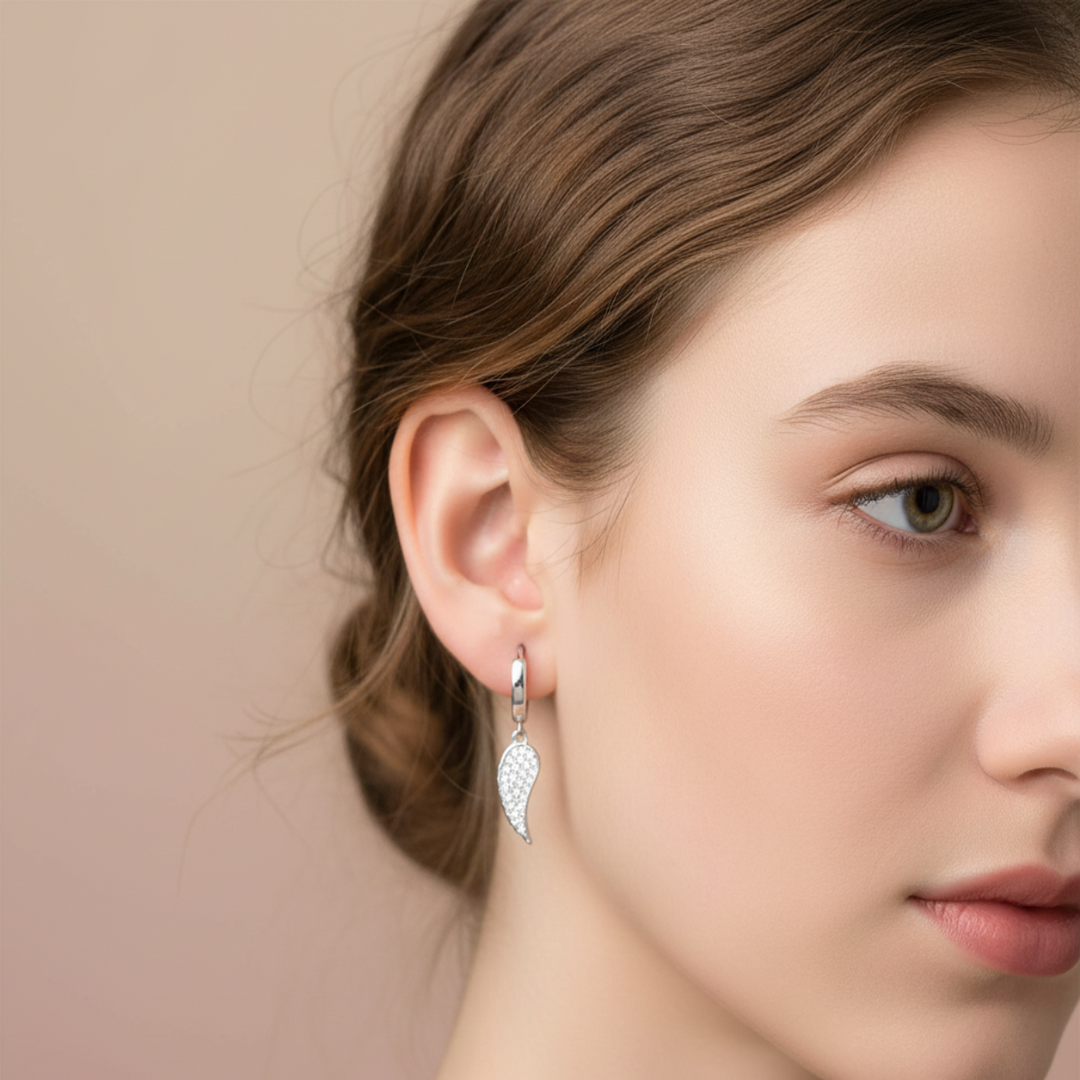 Angel Wings 925 Silver Earrings