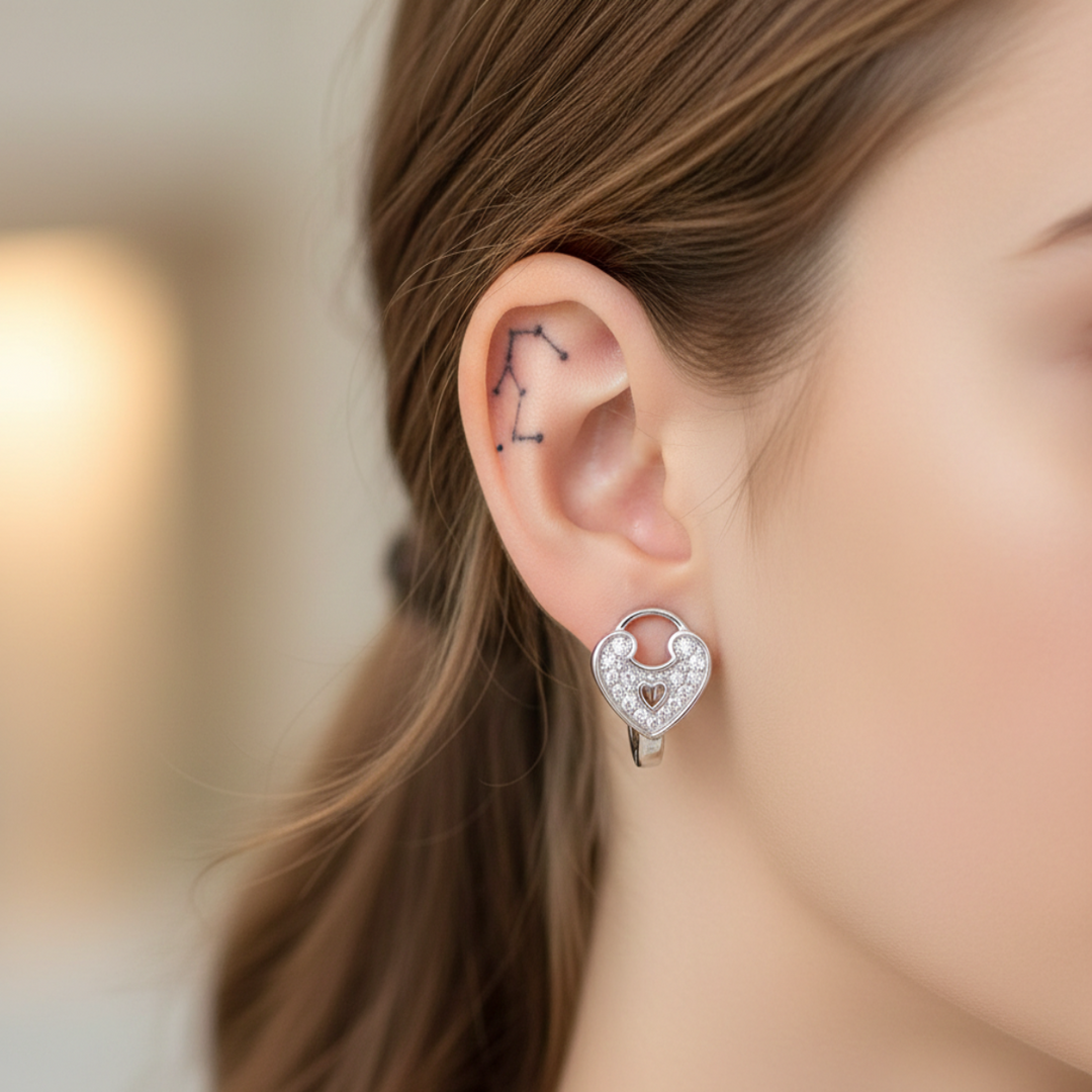 Aspen Huggies 925 Sterling Silver Earrings