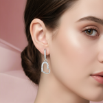 Load image into Gallery viewer, Heart Dangling Bali 925 Sterling Silver Earrings