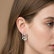 Mynthia Jhumka Bali 925 Sterling Silver Earrings