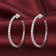 Classic Milligrain Hoops 925 Sterling Silver Earrings