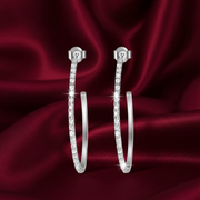 Hoops 925 Sterling Silver Earrings
