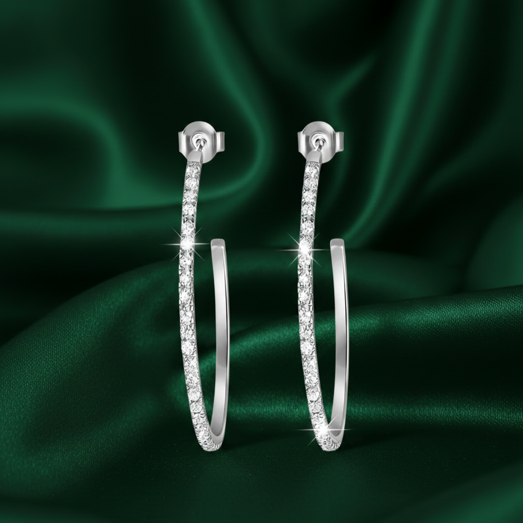 Hoops 925 Sterling Silver Earrings