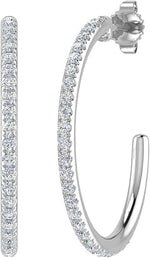 Load image into Gallery viewer, Hoops 925 Sterling Silver Earrings
