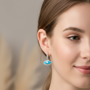 Evil Eye 925 Silver Earrings