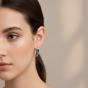 Mohini Blue Bali 925 Sterling Silver Earrings