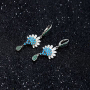 Mogra Mohini Feroza 925 Sterling Silver Earrings