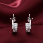 Load image into Gallery viewer, Mridali 925 Pure Sterling Silver Rhodium-Plated Earrings