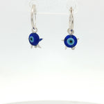 Load image into Gallery viewer, 925 Pure Sterling Silver Rhodium-Plated Contemporary Evil Eye Earring