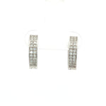 Load image into Gallery viewer, Chic 925 Silver Hoop Earrings with Brilliant Cut CZ Drop