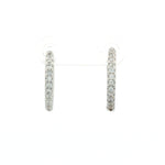 Load image into Gallery viewer, Timeless 925 Sterling Silver Sparkle Hoop Drop Earrings