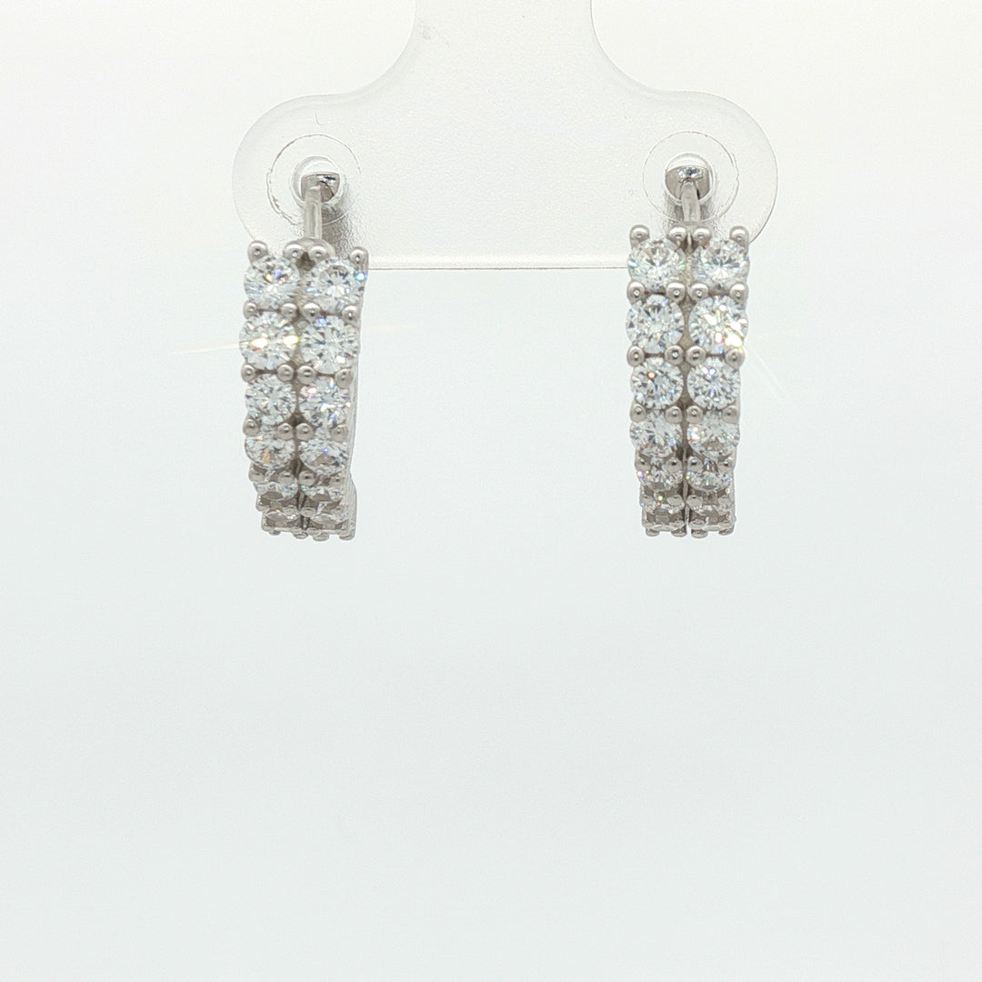 Stylish 925 Sterling Silver Hoop Earrings For Women