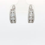 Load image into Gallery viewer, Trendy 925 Silver Hoop Earrings with Sparkling For Women