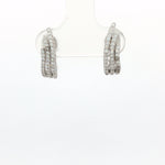 Load image into Gallery viewer, Trendy 925 Silver Hoop Earrings with Sparkling For Women