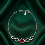 Load image into Gallery viewer, Elegant Pear-Shaped 925 Sterling Silver Adjustable Bracelet for Women 7 Inch