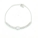 Load image into Gallery viewer, Elegant Pear-Shaped 925 Sterling Silver Adjustable Bracelet for Women 6.5 Inch