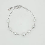 Load image into Gallery viewer, Luxury Pearl 925 Sterling Silver Bracelet with Adjustable length 8 Inch
