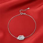 Load image into Gallery viewer, Buckle up 925 Sterling Silver Bracelet with Adjustable length