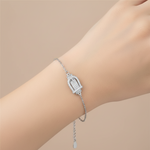 Load image into Gallery viewer, Buckle up 925 Sterling Silver Bracelet with Adjustable length