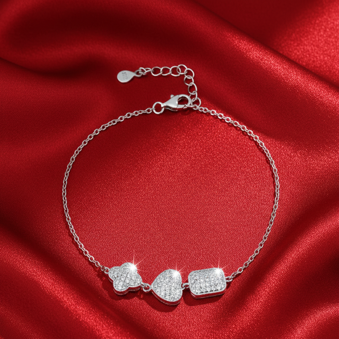 Silver Mist 925 Sterling Silver Bracelet with Adjustable Length