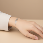 Load image into Gallery viewer, Multi Hearts 925 Sterling Silver Bracelet with Adjustable length