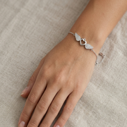 Elegant 925 Sterling Silver Butterfly Adjustable Length Bracelet
