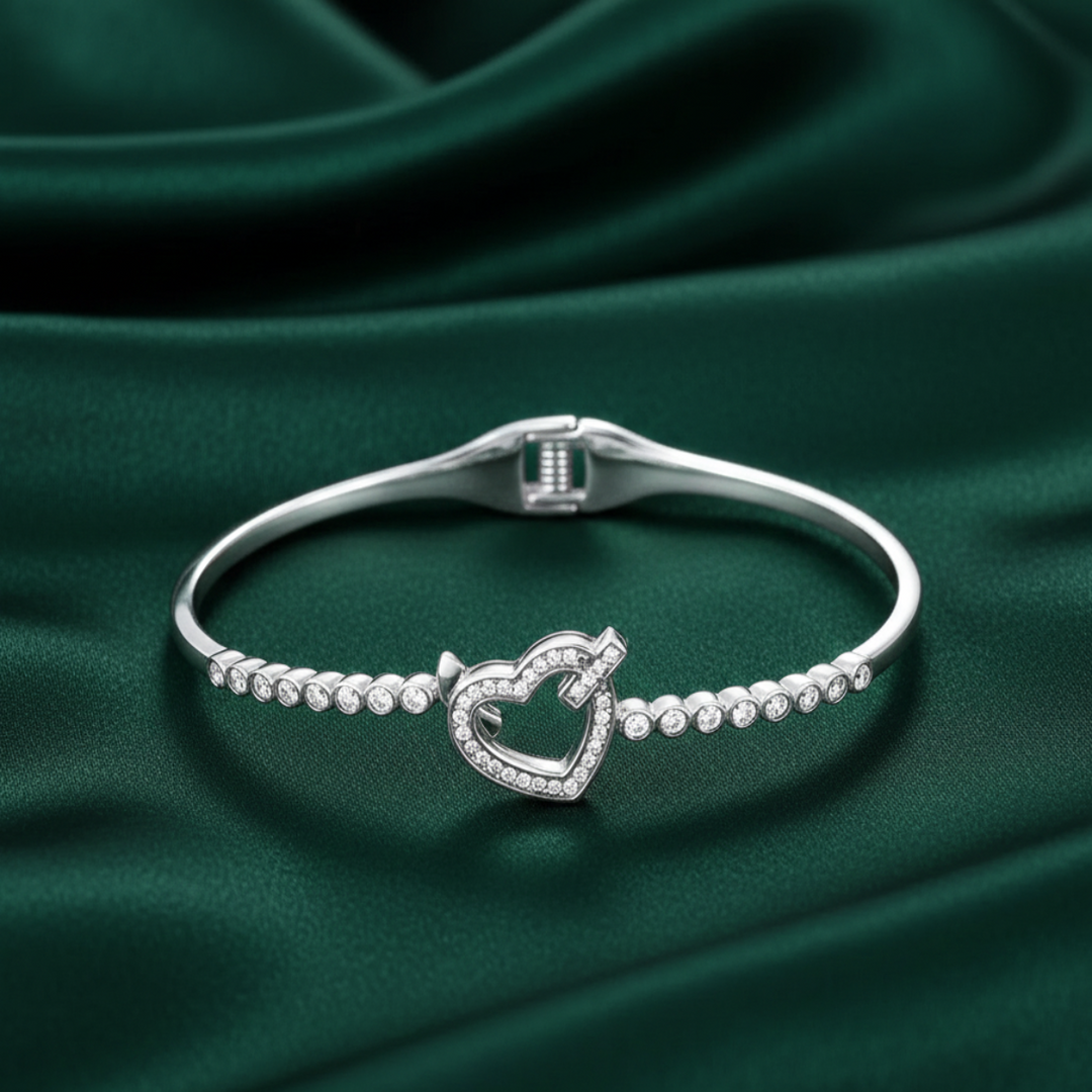 Heart Diluxe 925 Sterling Silver Bracelet