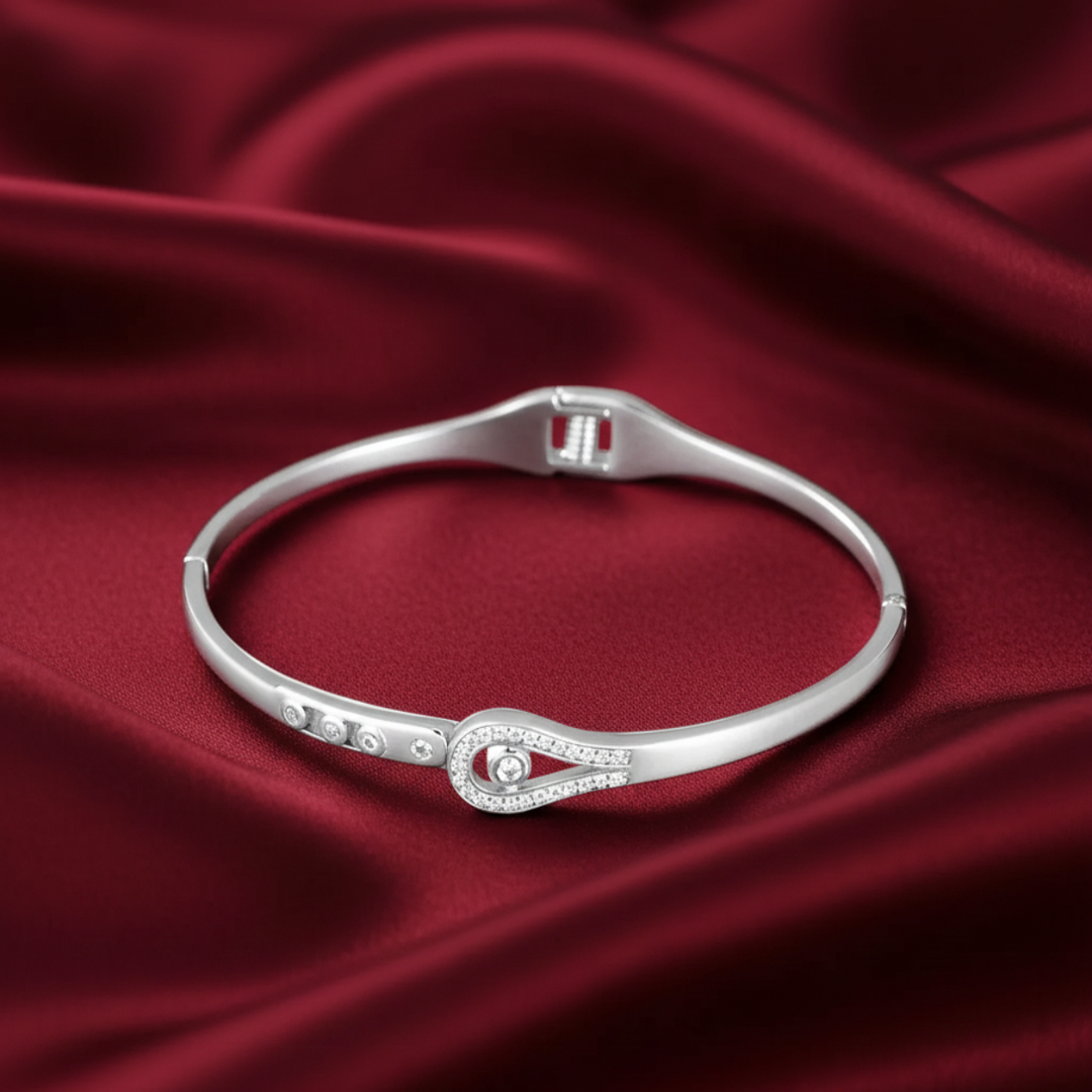 Aradhna 925 Sterling Silver Flexible Bracelet