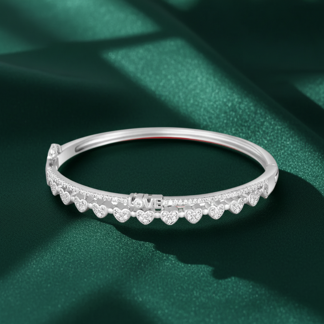 Love Line 925 Sterling Silver Bracelet