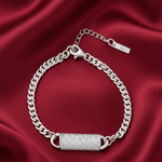 Load image into Gallery viewer, Pasha Dome 925 Sterling Silver Bracelet with Adjustable Length
